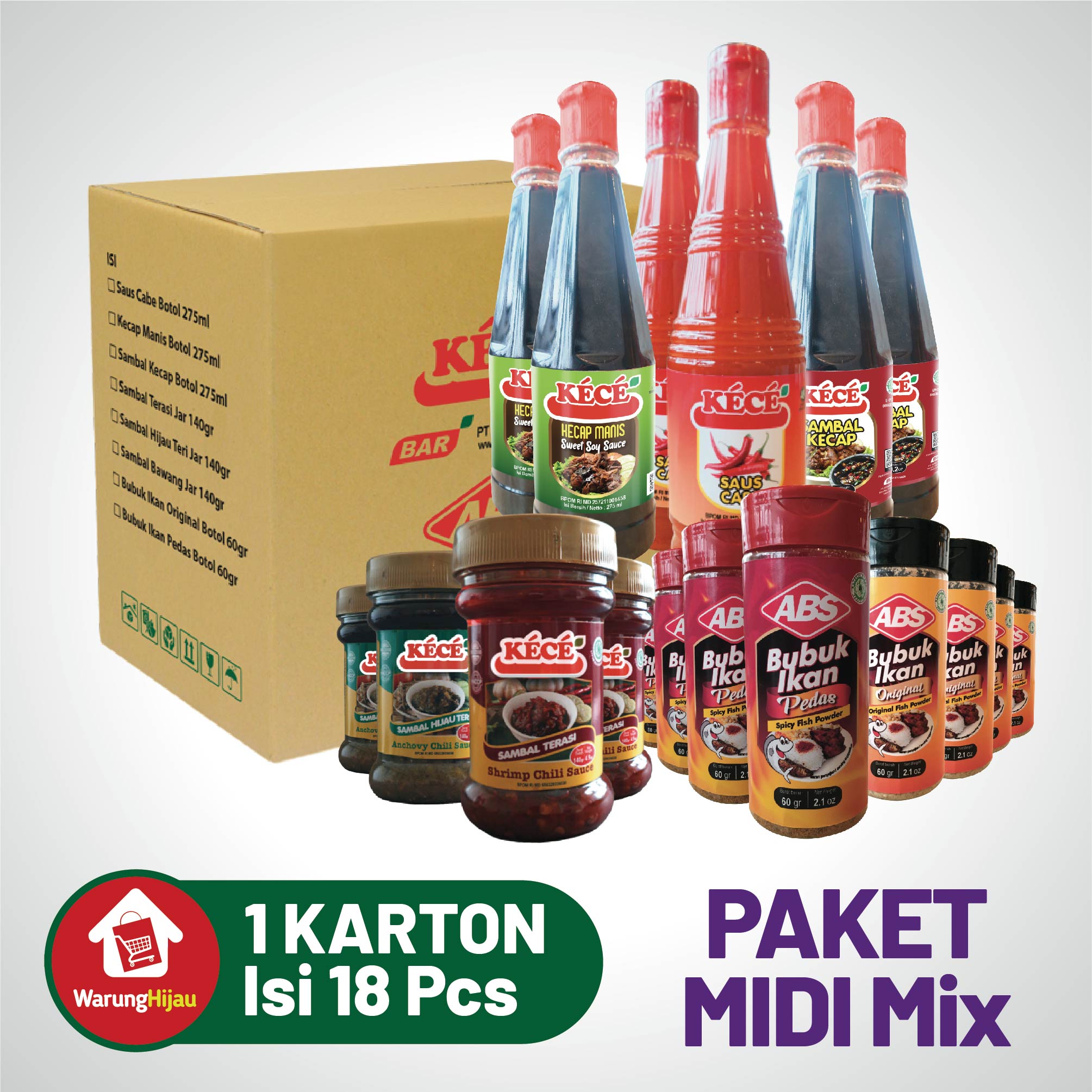 Paket Parcel Midi Mix - 18 Pcs