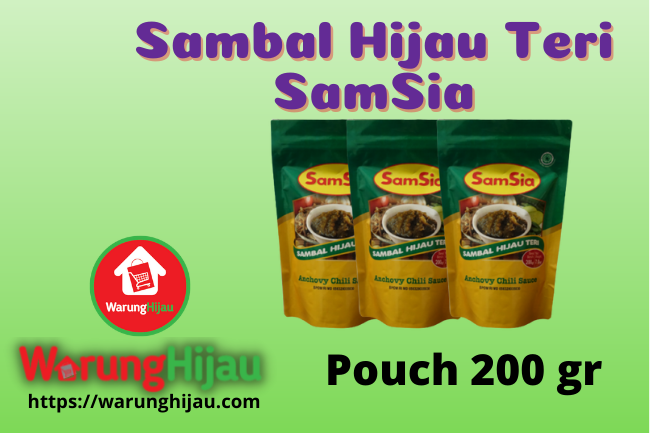 Sambal Hijau Teri Samsia Pouch 200 gr