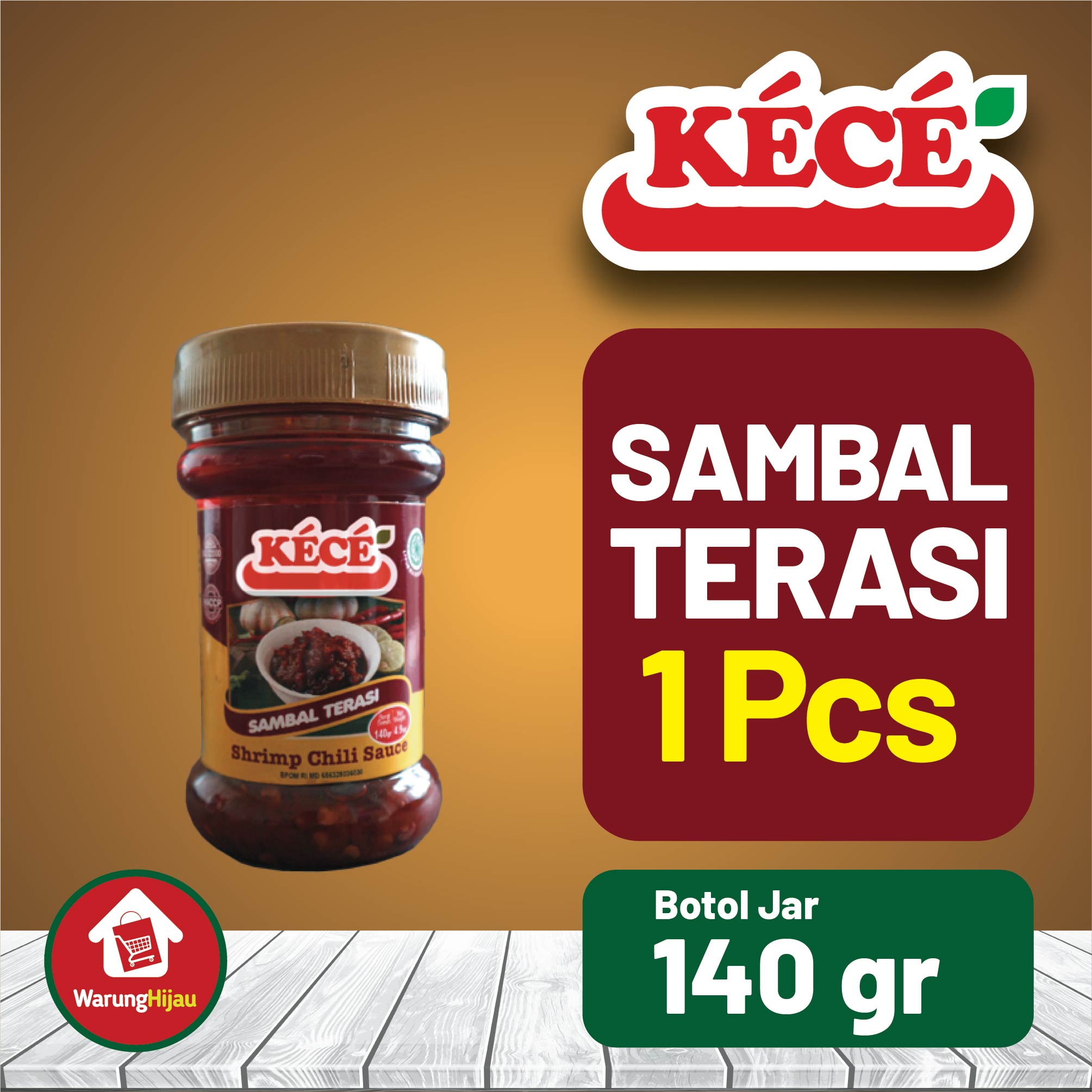 Sambal Terasi KECE Jar 140 gr