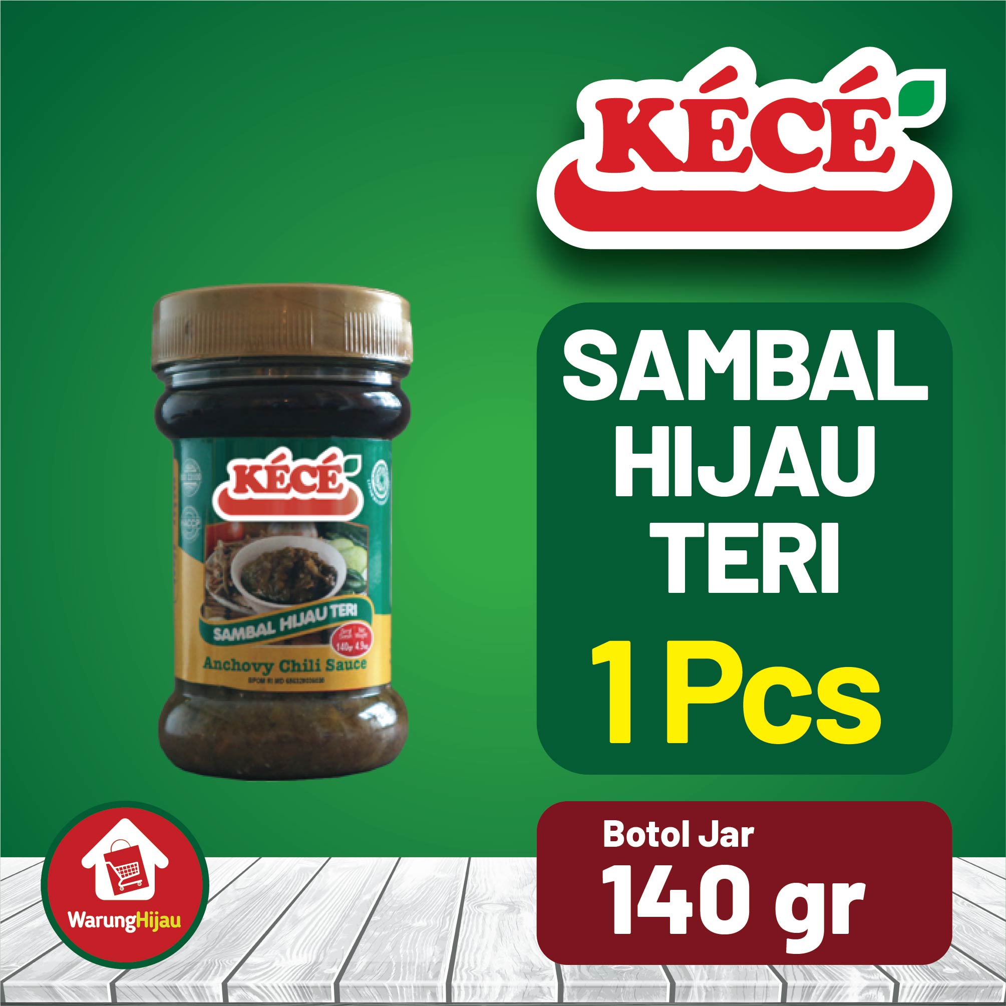 Sambal Terasi KECE Jar 140 gr